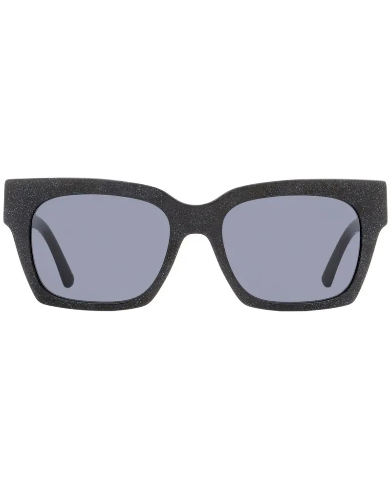 Jimmy Choo Sonnenbrille mit eckigem Gestell - Schwarz Schwarz