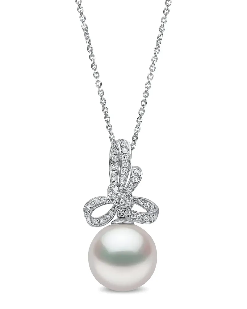 YOKO London Contessa Diamanten- und Perlenanhänger - Silber Silber