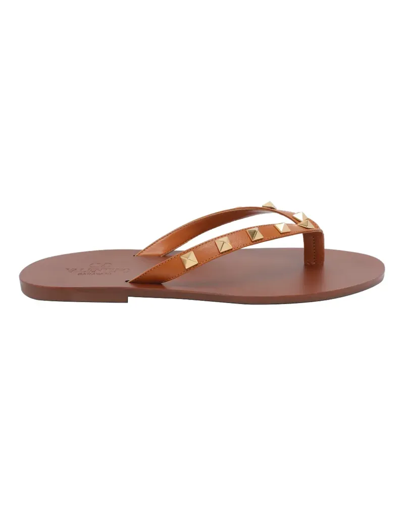 Valentino Garavani Rockstud flip flops - Braun Braun
