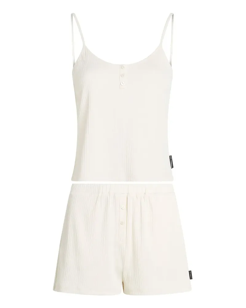 Karl Lagerfeld K Essential Pyjama mit Logo - Weiß Weiß