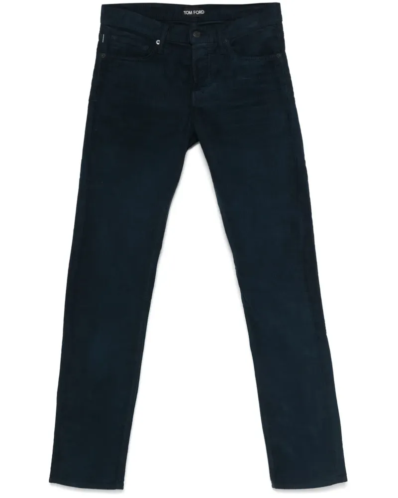 Tom Ford Hose aus Cord - Blau Blau