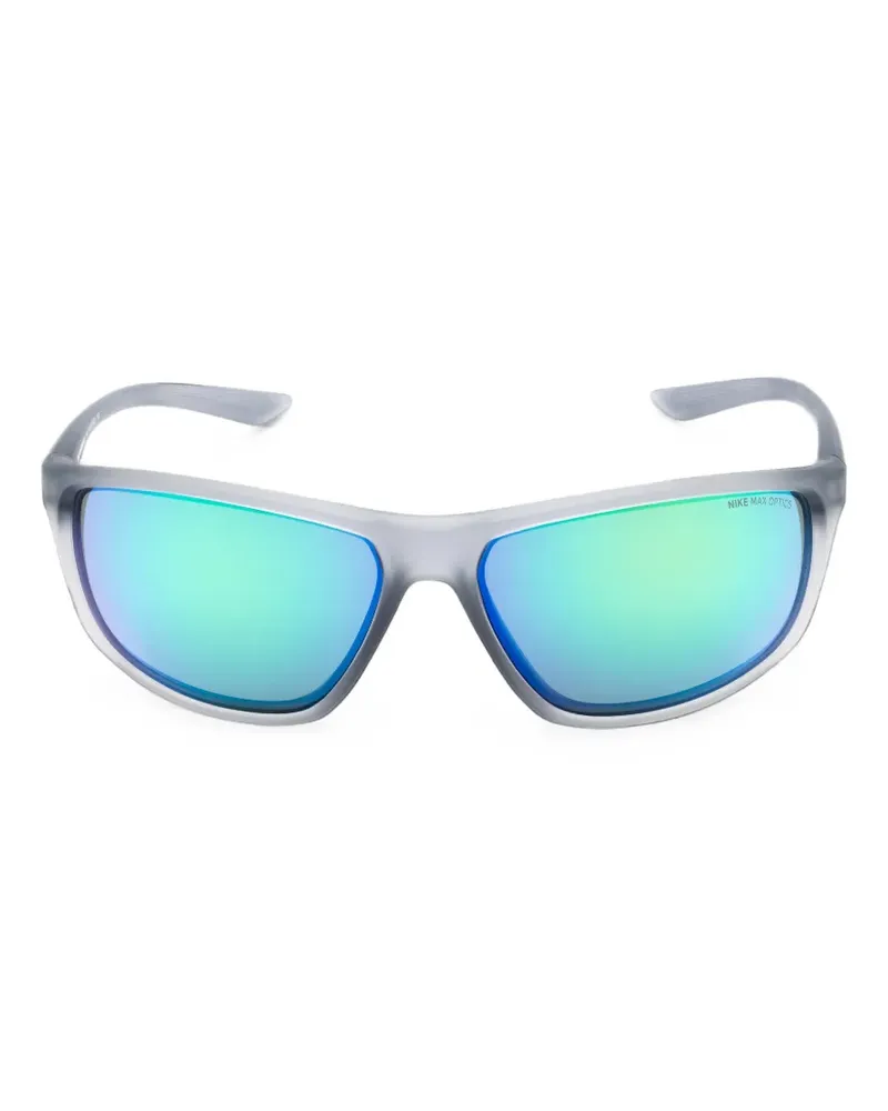 Nike Adrenaline Sonnenbrille mit eckigem Gestell - Grau Grau