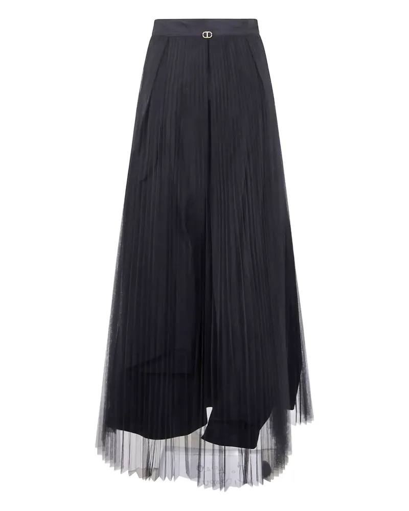 Twin-Set pleated maxi skirt - Schwarz Schwarz