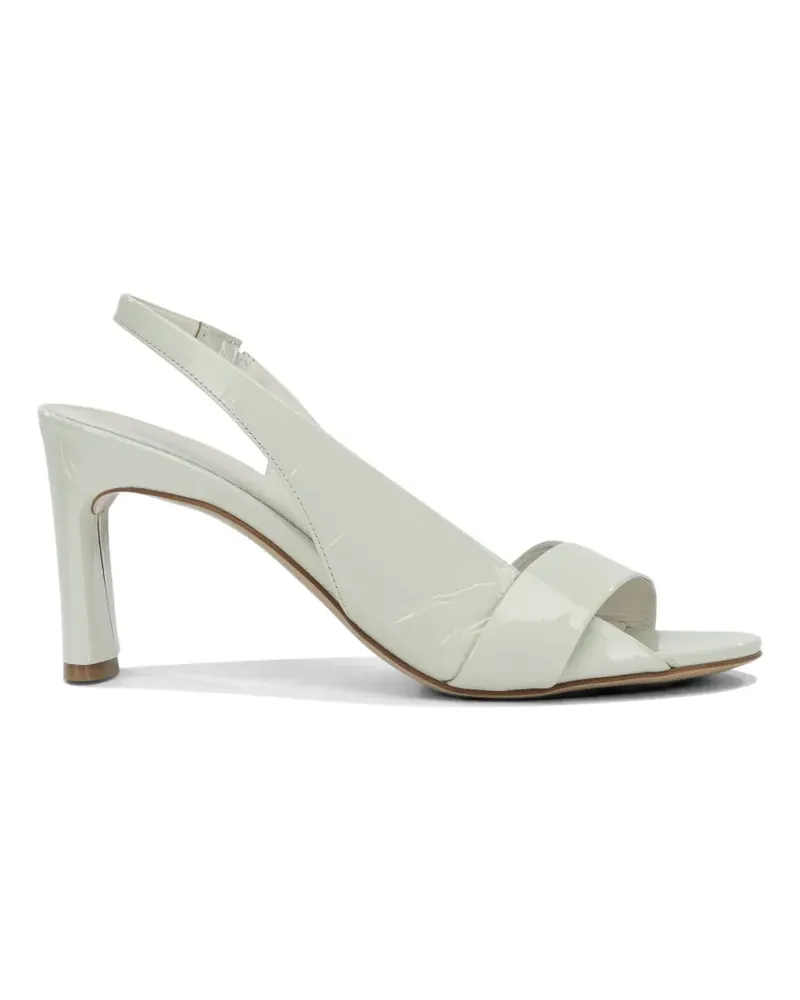 Roberto del Carlo patent-leather slingback sandals - Grün Grün
