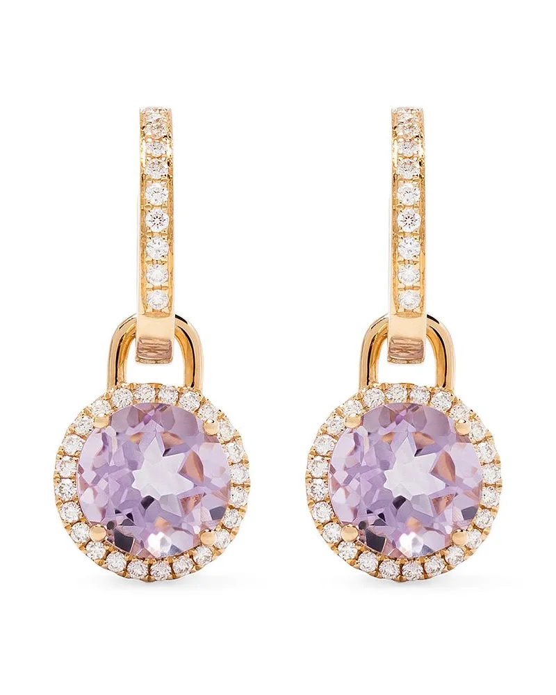 Kiki McDonough 18kt Grace Gelbgoldohrringe mit abnehmbarem Anhänger Gold