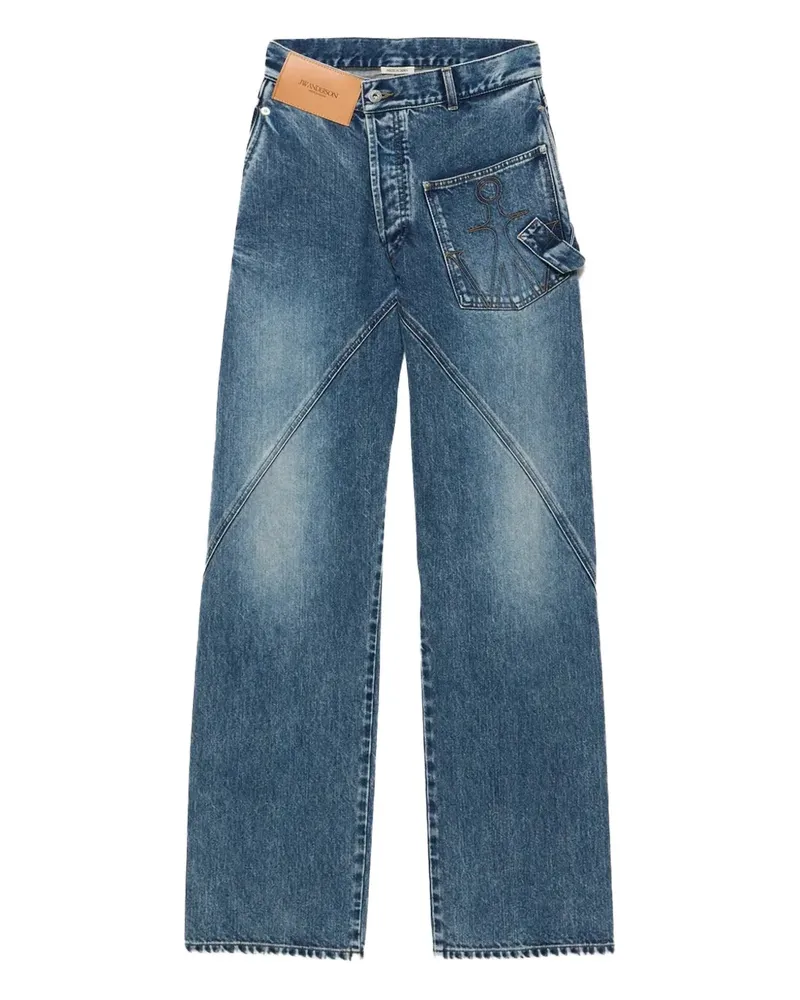 J.W.Anderson Jeans im Workwear-Look - Blau Blau