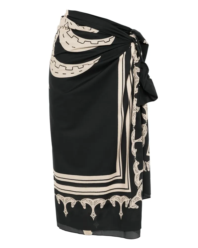 Johanna Ortiz Ancestral Palm Pareo - Schwarz Schwarz