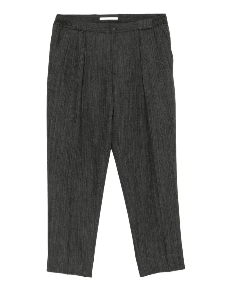 Briglia 1949 herringbone pleated trousers - Grau Grau
