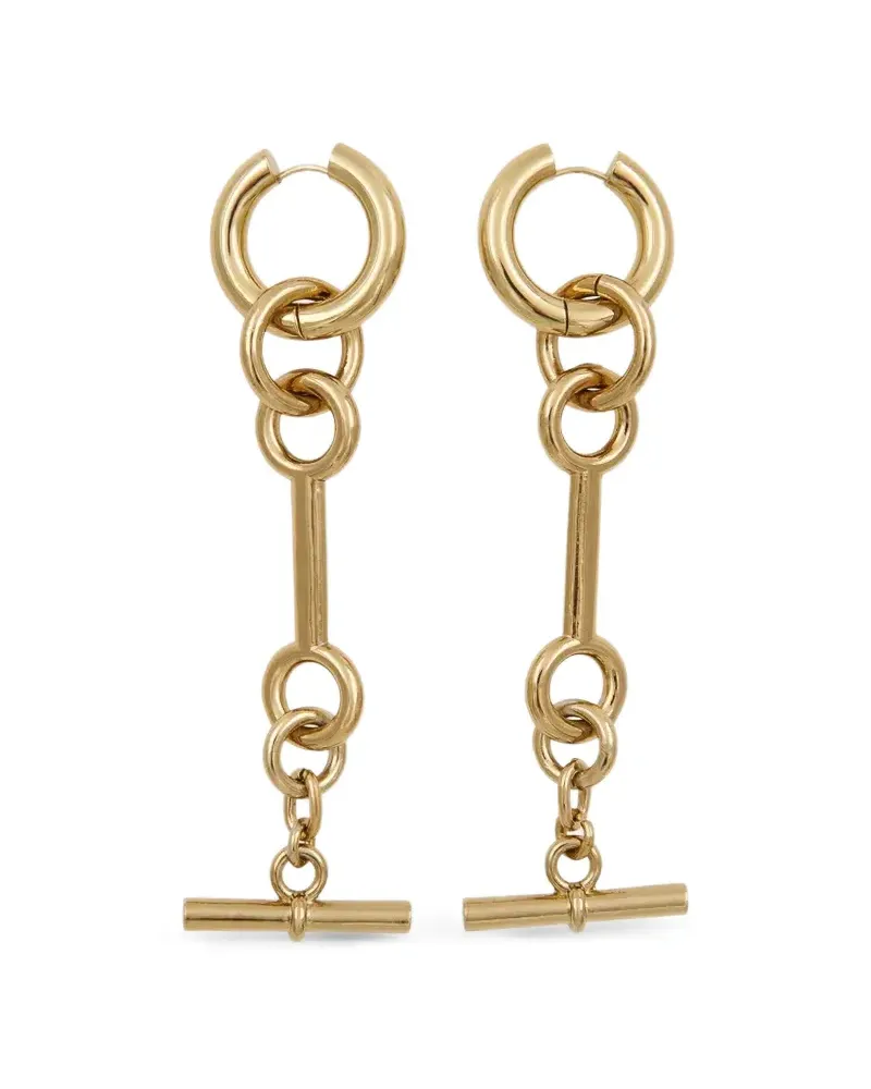 Essentiel Kollin Kettenohrringe mit T-Bar - Gold Gold