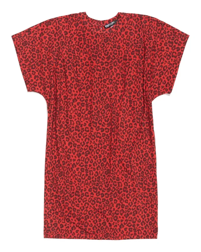 BIMBA Y LOLA Kleid mit Tiere-Print - Rot Rot