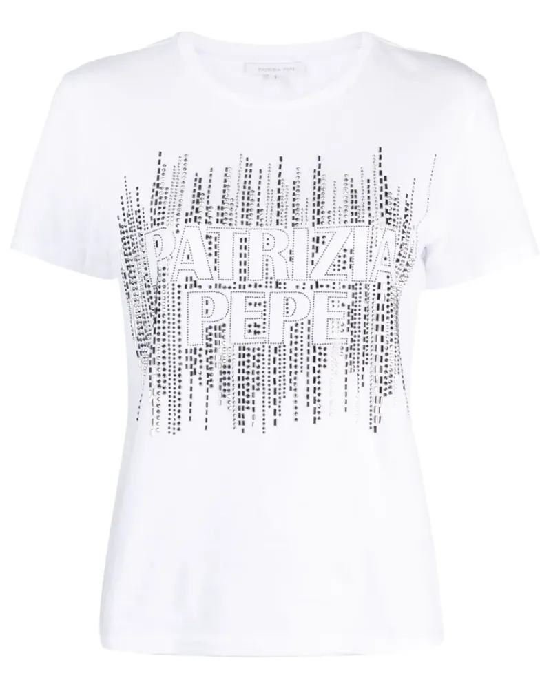 Patrizia Pepe T-Shirt aus Bio-Baumwolle - Weiß Weiß