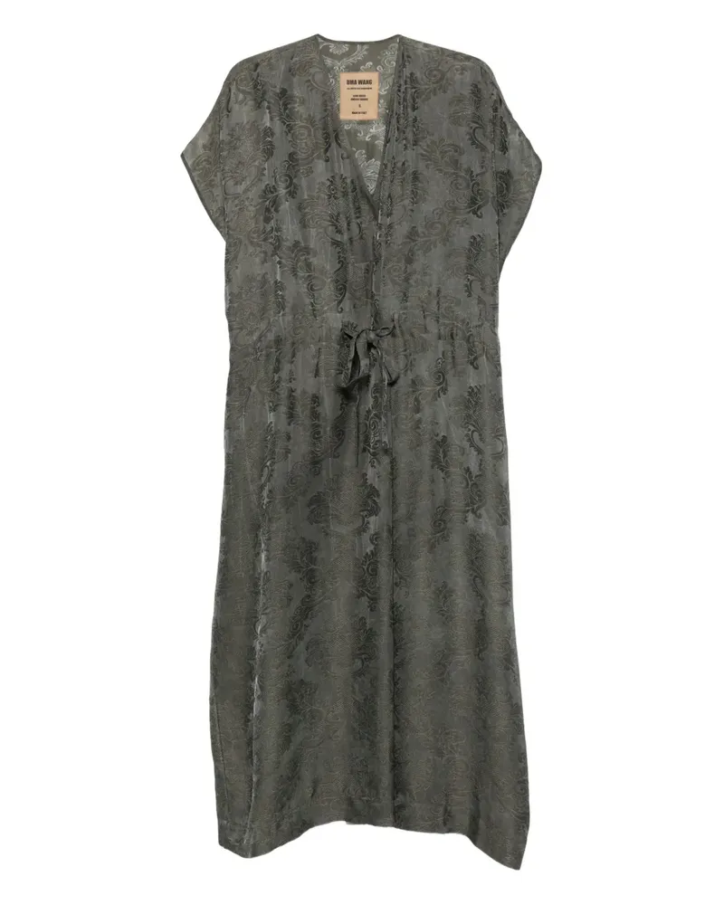 Uma Wang Kleid mit Muster - Grün Grün