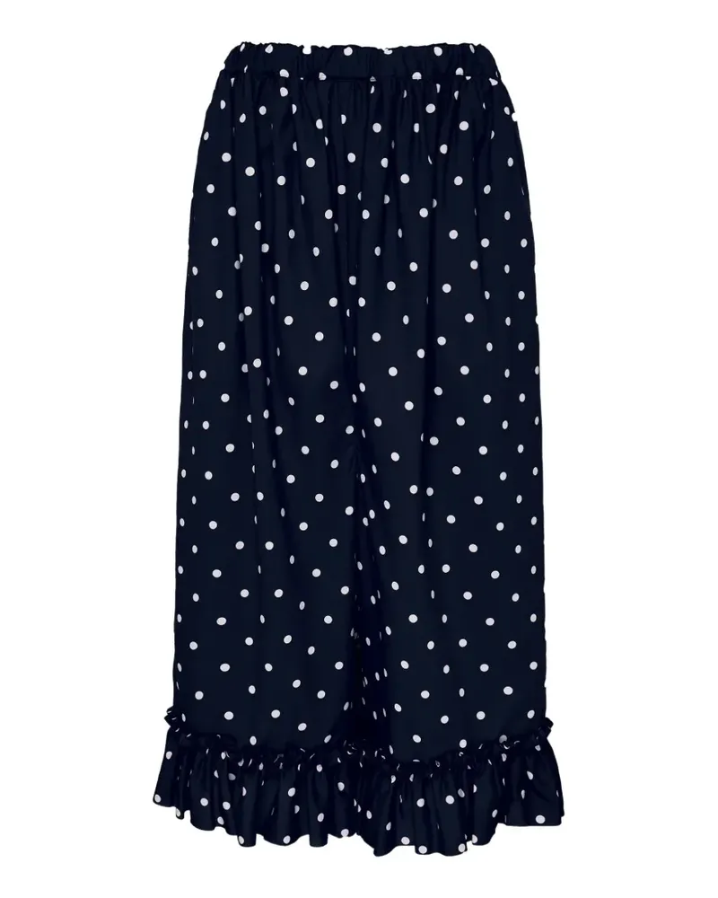 Comme des Garçons Hose mit Polka Dots - Blau Blau