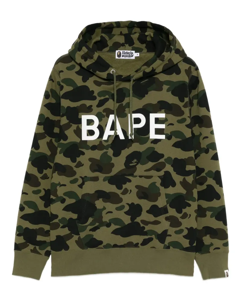 BAPE Hoodie mit Camouflage-Print - Grün Grün