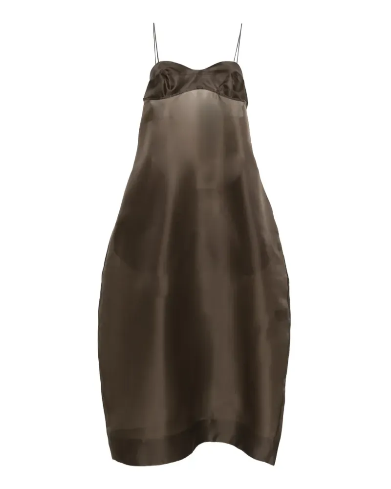 Róhe bustier sheer midi dress - Braun Braun