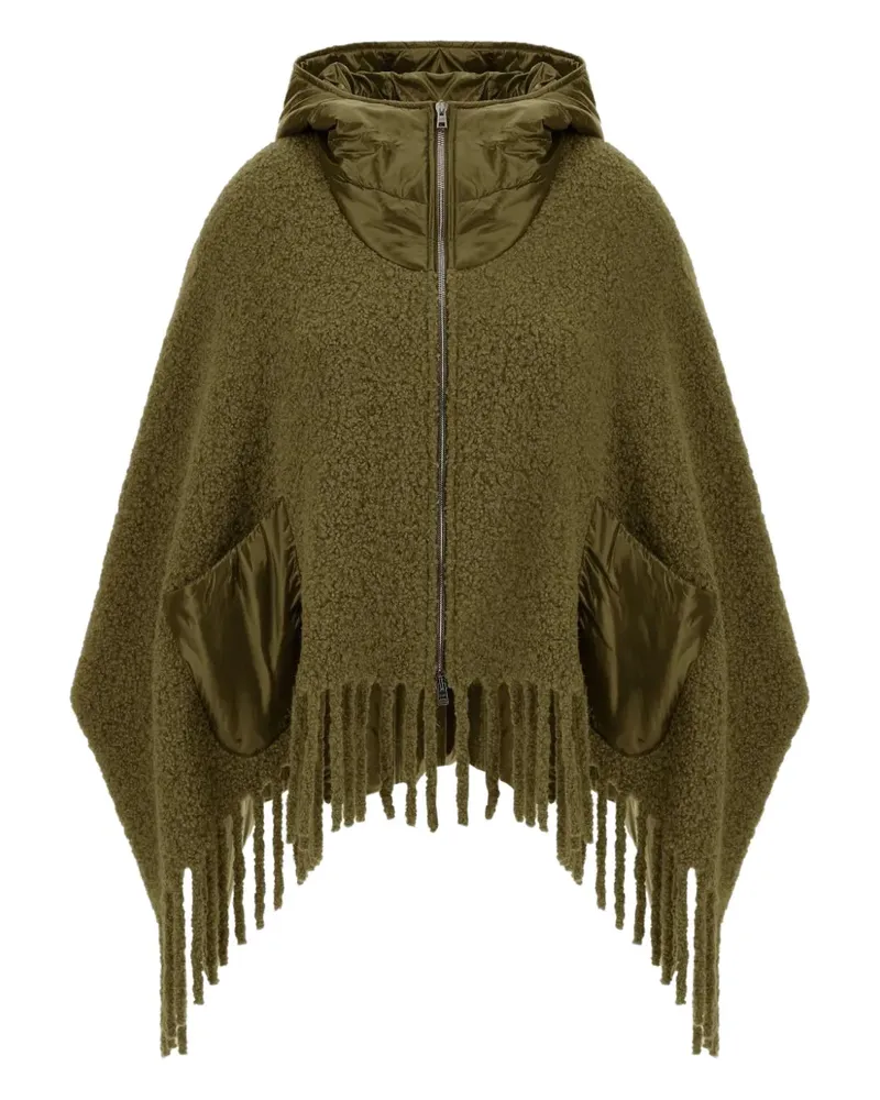 Herno Kapuzenjacke mit Fransen - Grün Grün