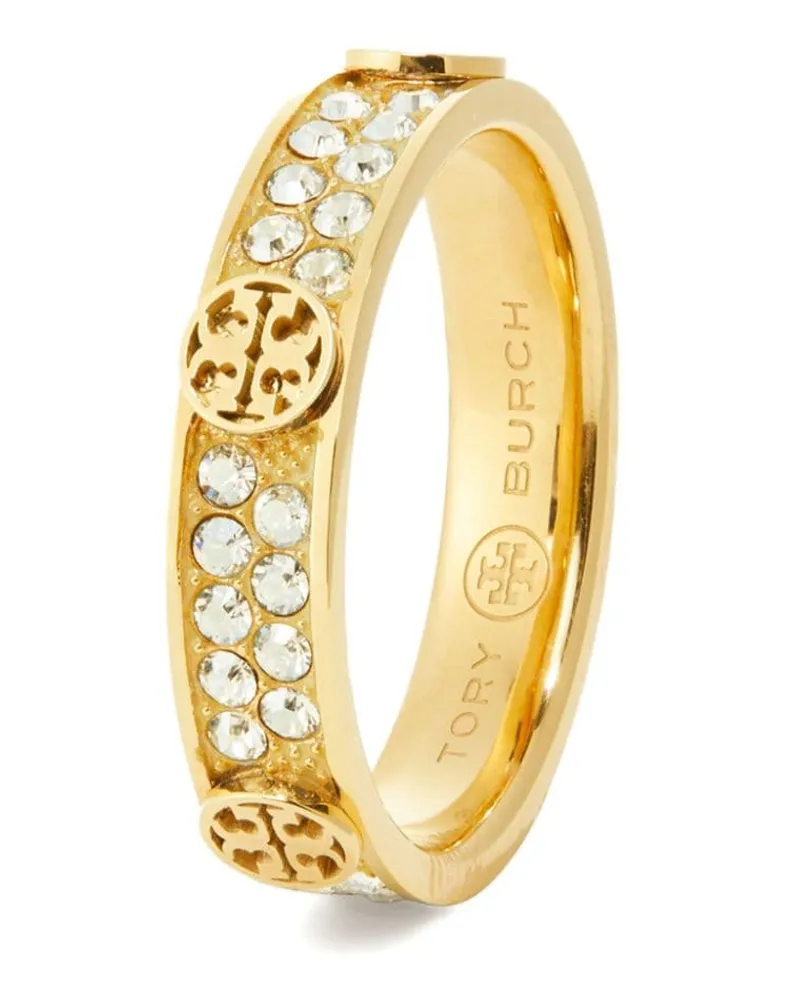 Tory Burch Miller Ring mit Strass - Gold Gold