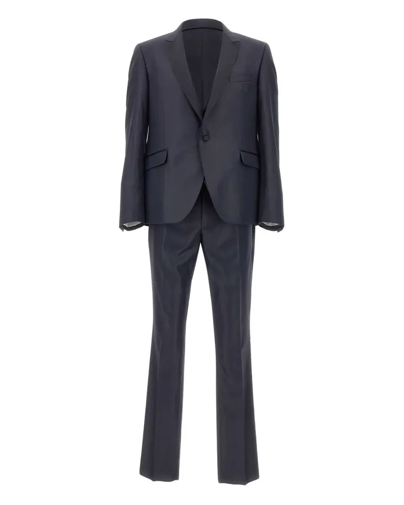 Carlo Pignatelli flap pocket three-piece suit - Blau Blau