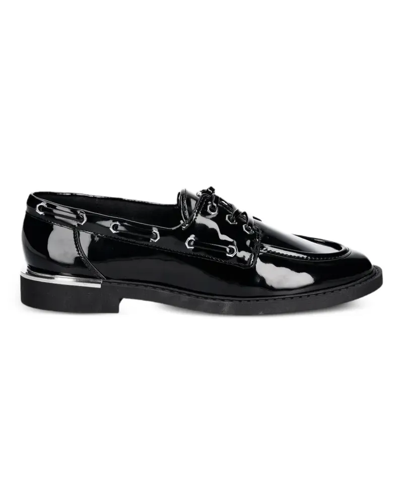 DKNY Randall Schnür-Loafer mit Lack-Finish - Schwarz Schwarz