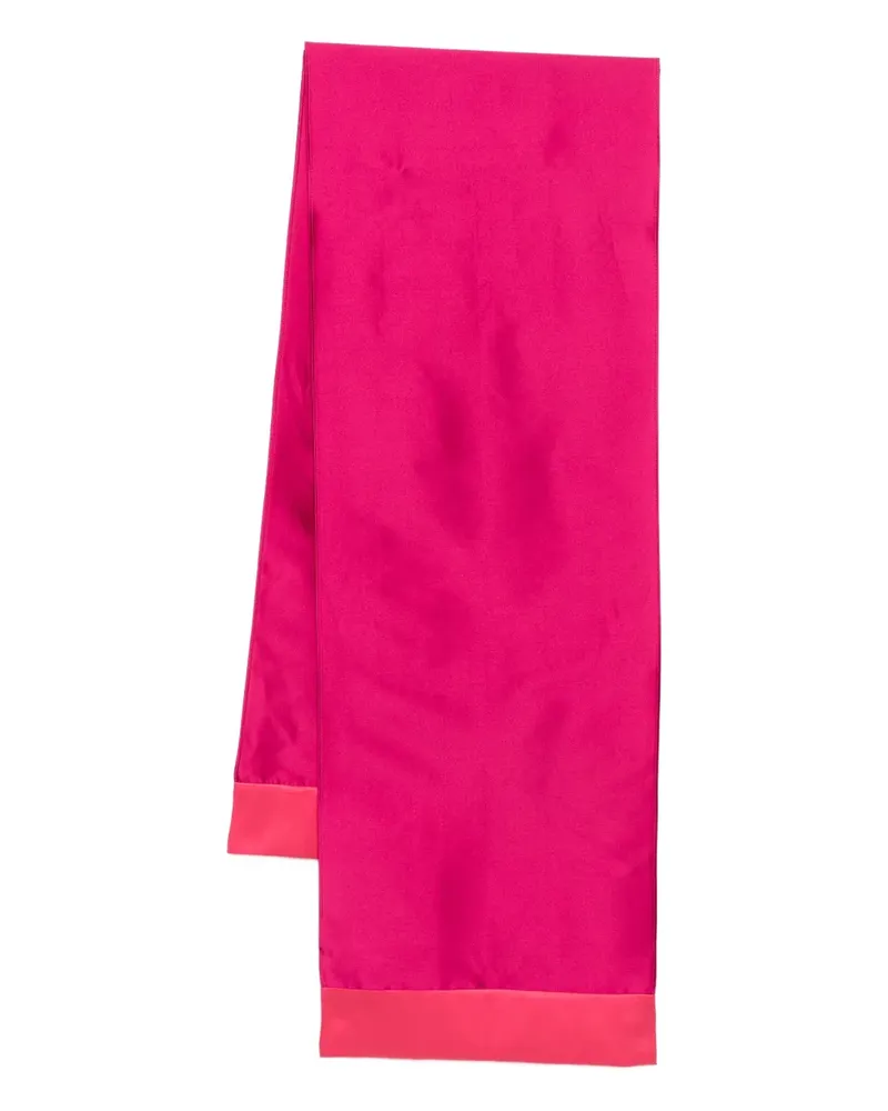 Talbot Runhof colour-block scarf - Rosa Rosa