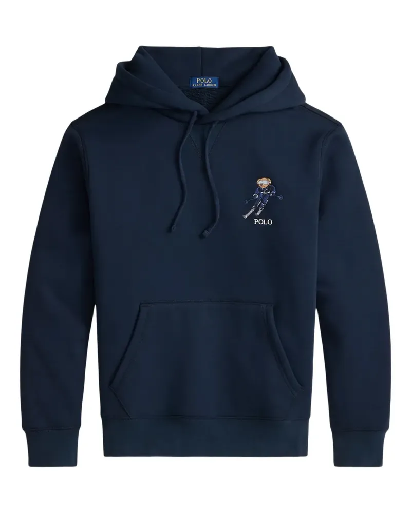 Ralph Lauren graphic-print hoodie - Blau Blau