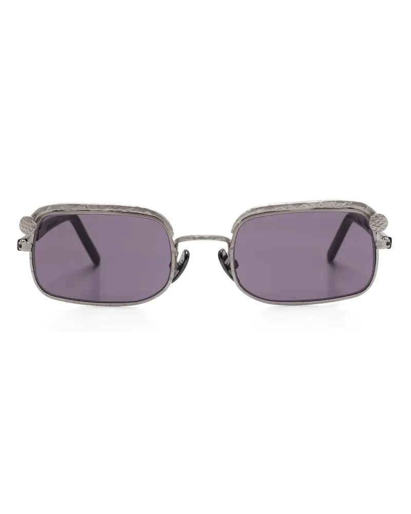 KUBORAUM Z4 Sonnenbrille mit eckigem Gestell - Grau Grau