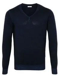 Malo Pullover aus Schurwolle Blau