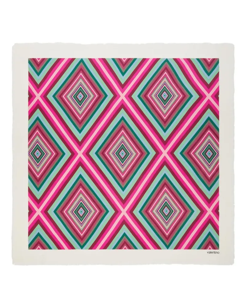 Valentino Garavani Rhombus 75 Schal - Weiß Weiß