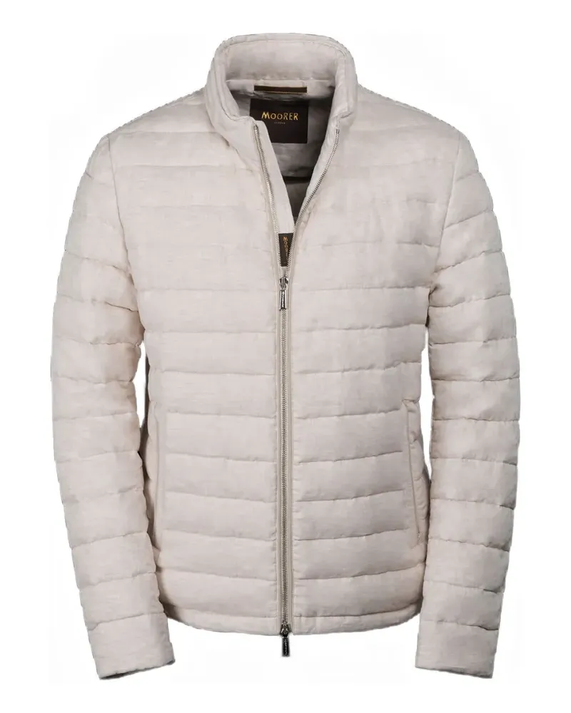 MOORER Alec quilted bomber jacket - Nude Nude