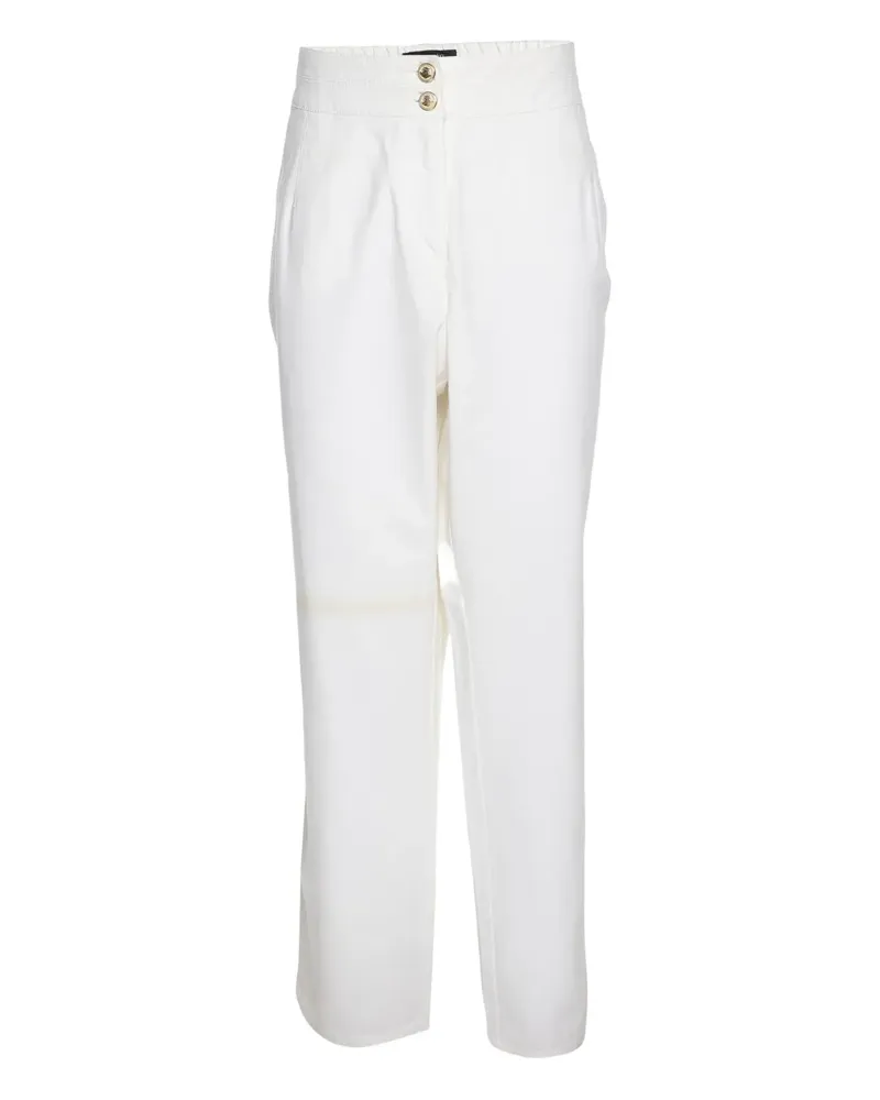 Elena Mirò Geknöpfte Hose - Weiß Weiß