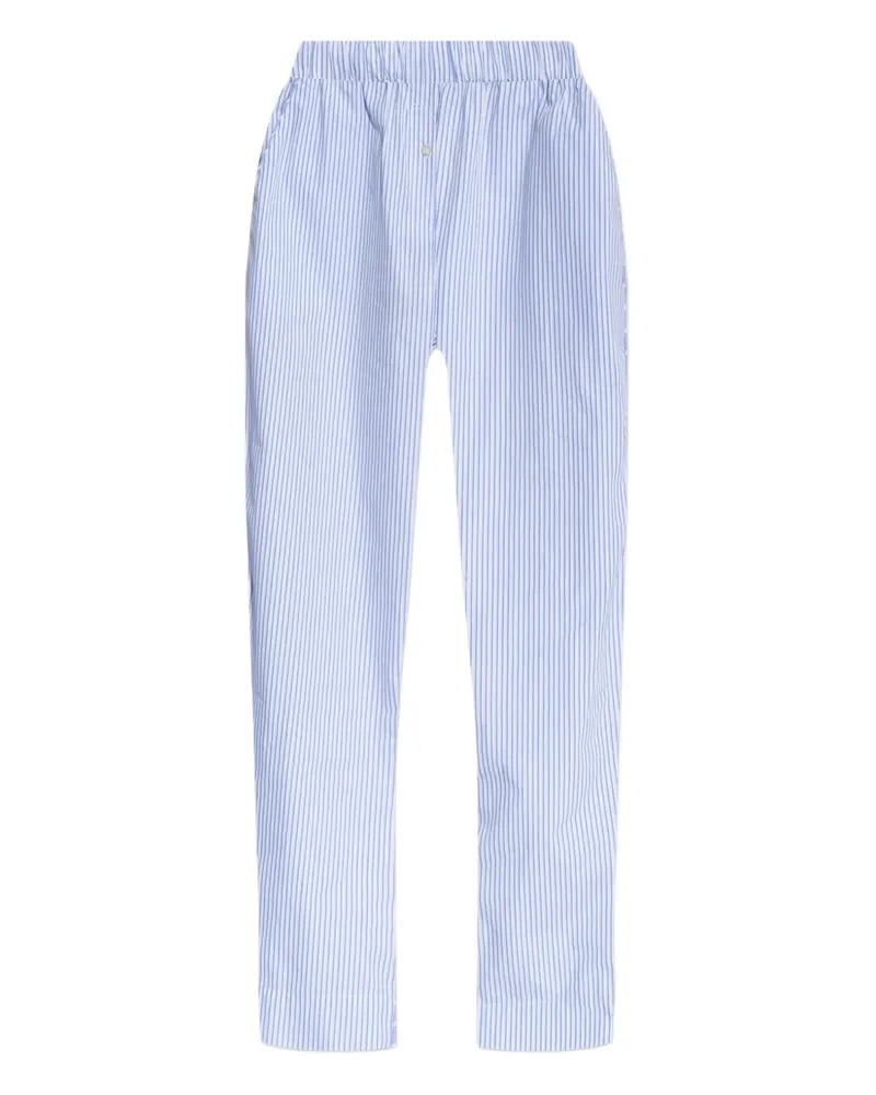 MUNTHE Gestreifte Fidda Straight-Leg-Hose - Blau Blau