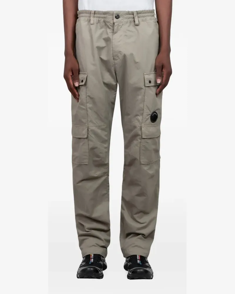 C.P. Company logo-lens cargo pants - Nude Nude