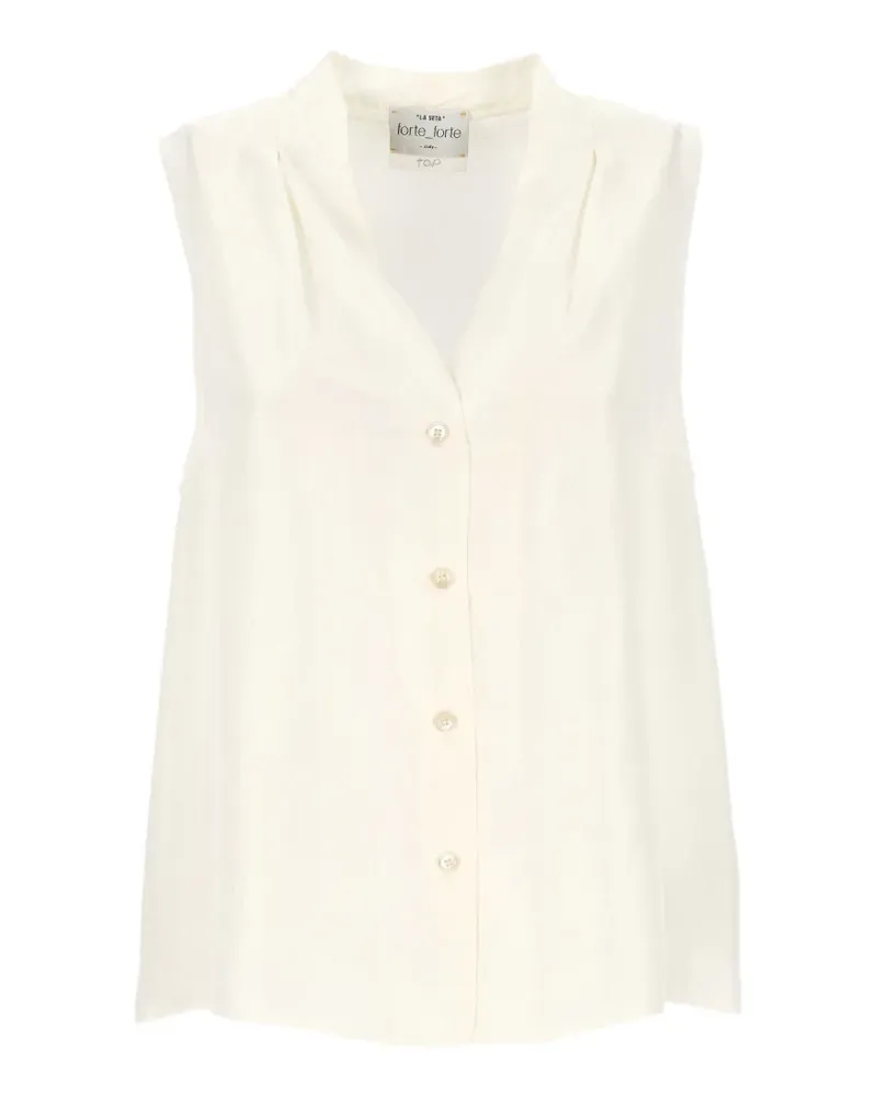 forte_forte sleeveless button-up shirt - Gelb Gelb