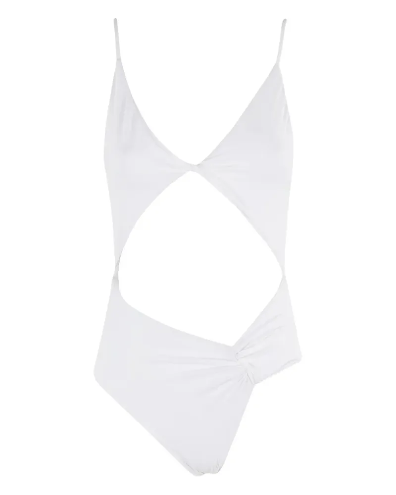 Federica Tosi Badeanzug mit Cut-Out - Weiß Weiß