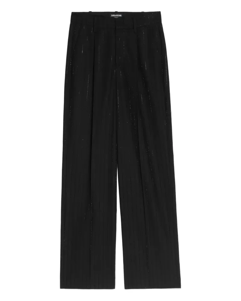Zadig & Voltaire Hose mit Nadelstreifen - Schwarz Schwarz
