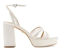 Yohana Plateau-Sandalen mit Mesh - Weiß