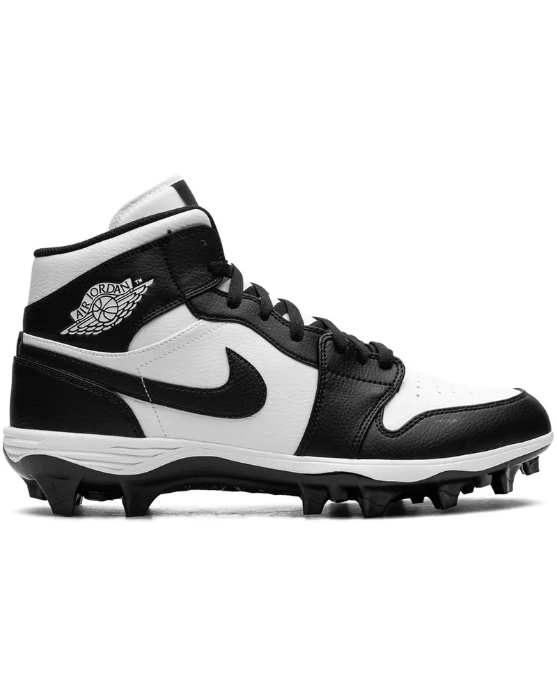 Jordan Air  1 Mid Panda Fußballschuhe - Schwarz Schwarz