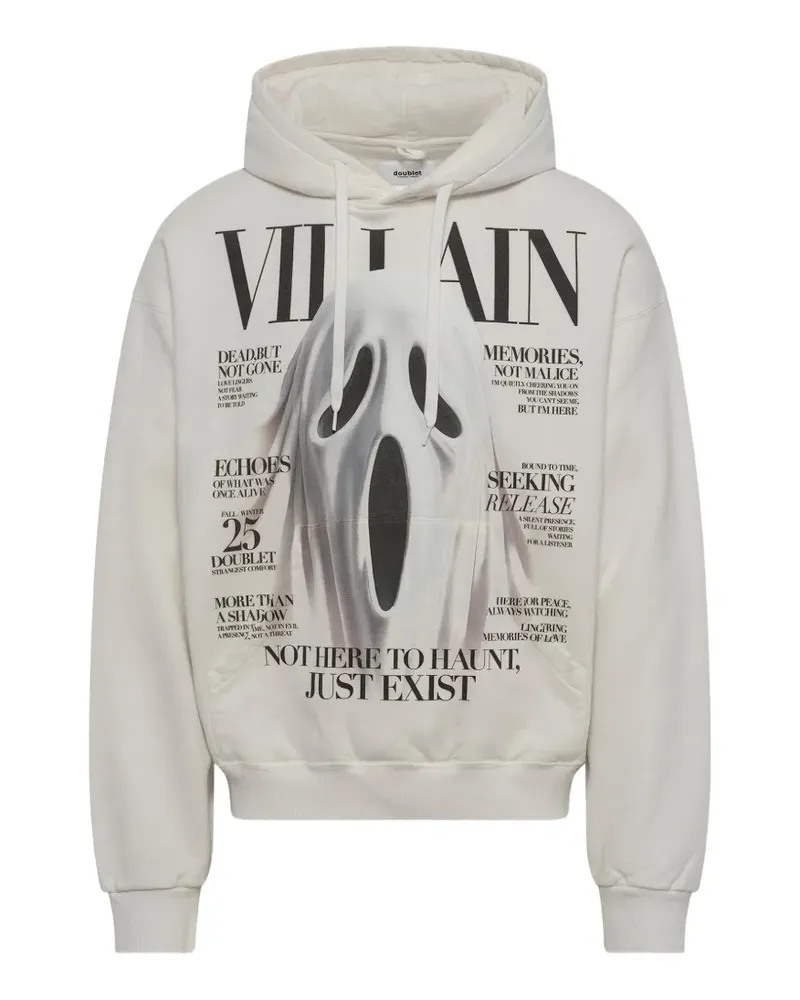 Doublet Villain Cover print hoodie - Weiß Weiß