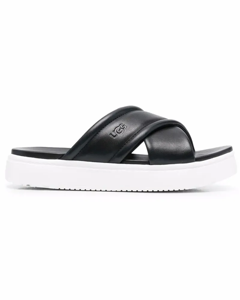 UGG Sandalen mit überkreuzten Riemen - Schwarz Schwarz