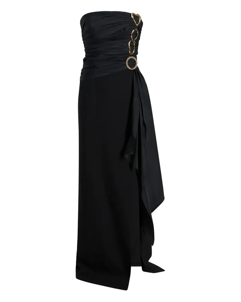 Cinq à Sept Baltra Abendkleid mit Ringdetail - Schwarz Schwarz