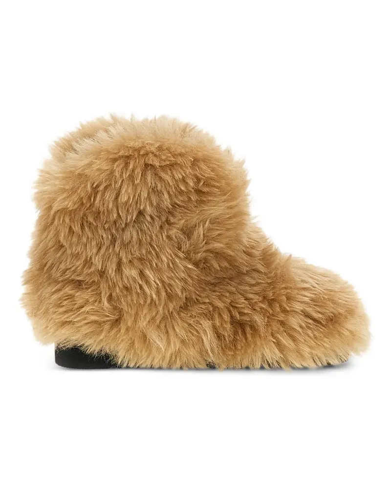 STAND Maisie Stiefeletten aus Faux Fur - Nude Nude