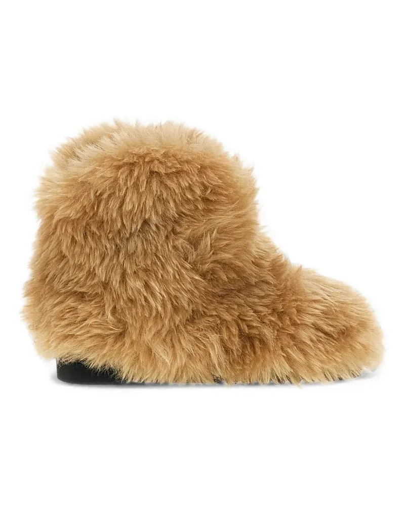 STAND Maisie Stiefeletten aus Faux Fur - Nude Nude