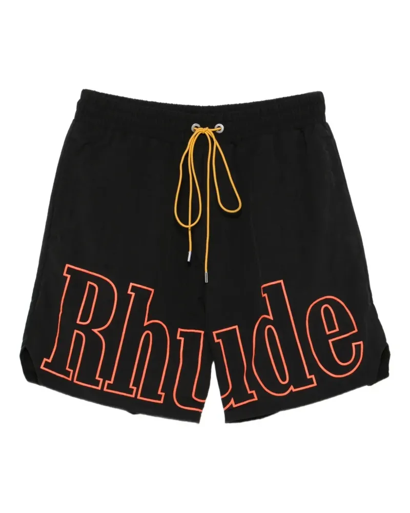 RHUDE Shorts mit Kordelzug - Schwarz Schwarz