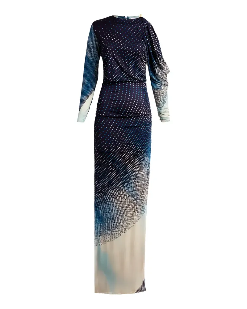 Silvia Tcherassi Zaid polka-dot maxi dress - Blau Blau