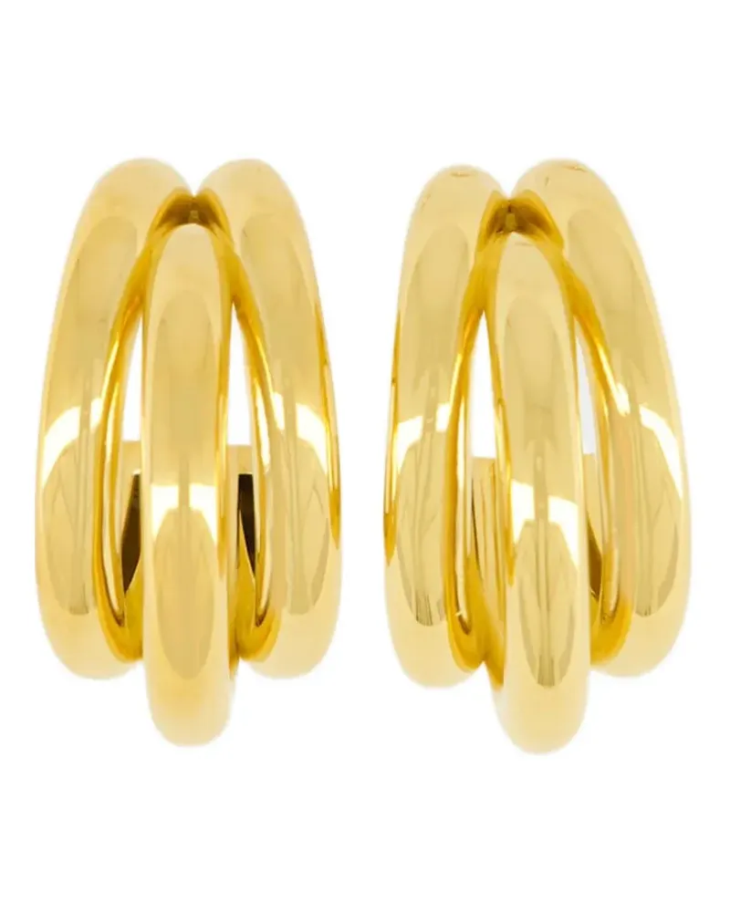 Paco Rabanne triple-hoop earrings set - Gold Gold