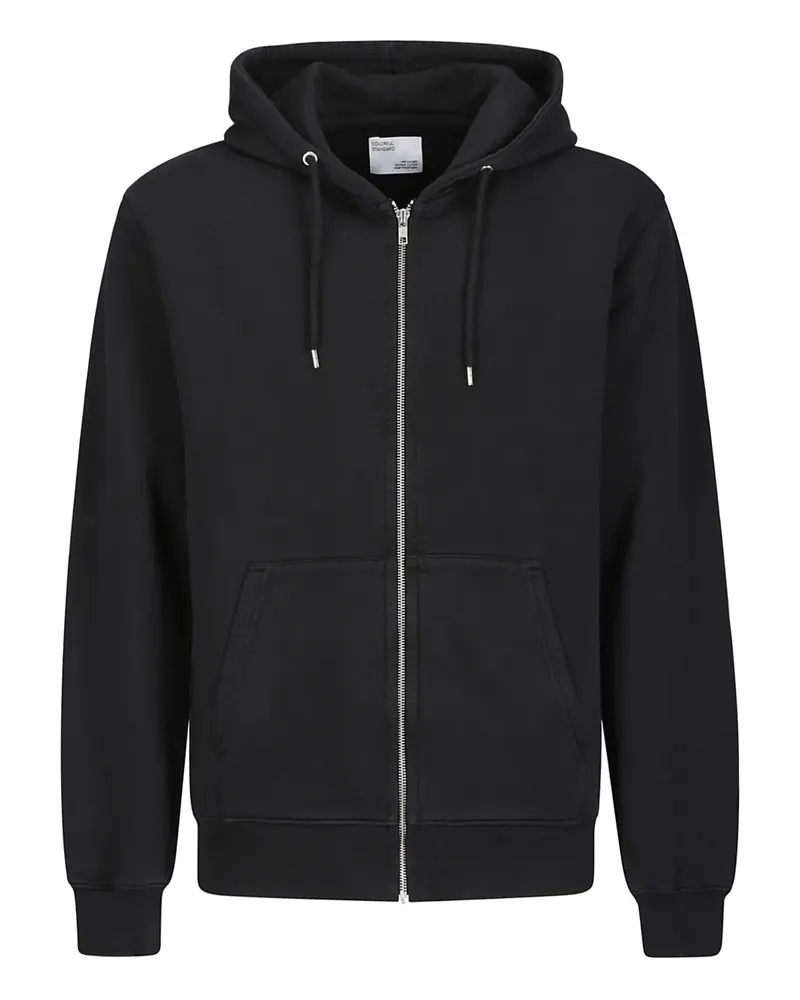 COLORFUL STANDARD Kapuzenjacke aus Bio-Baumwolle - Schwarz Schwarz