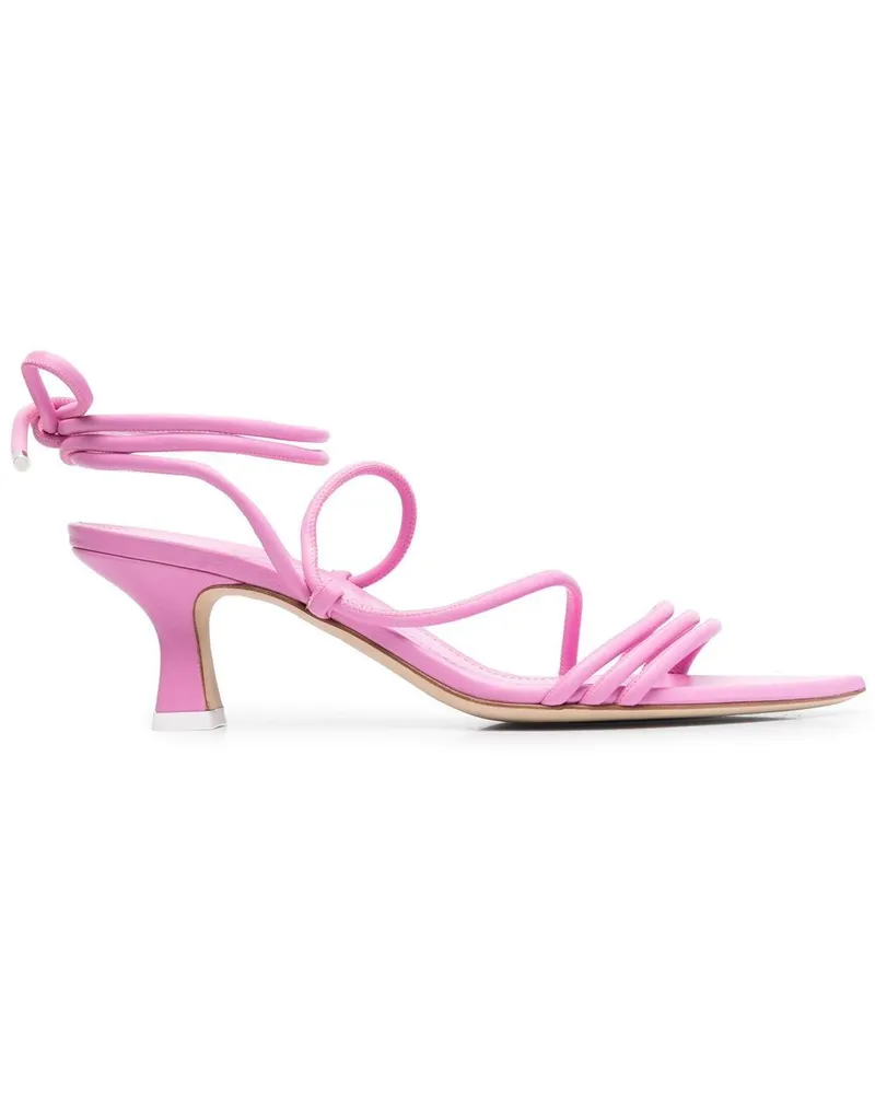 3JUIN Sandalen mit Schnürung 60mm - Rosa Rosa