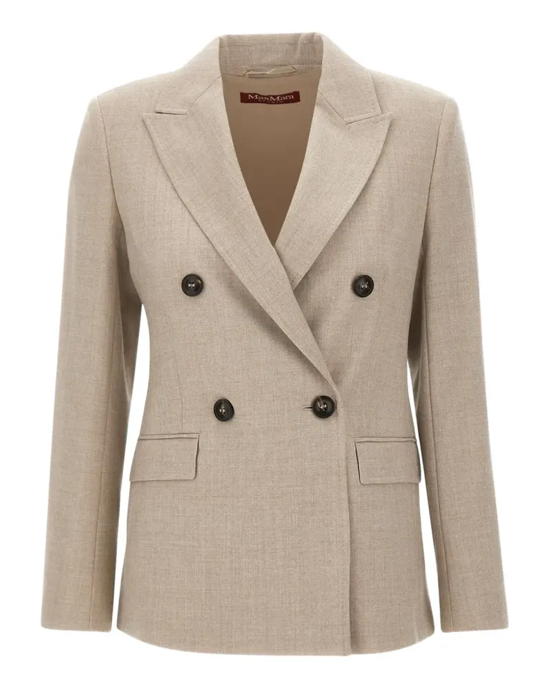 Max Mara Doppelreihiger Blazer - Nude Nude