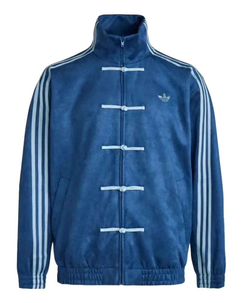 adidas frog-fastening jacket - Blau Blau