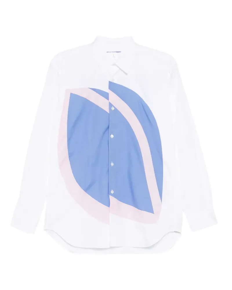 Comme des Garçons panel shirt - Weiß Weiß